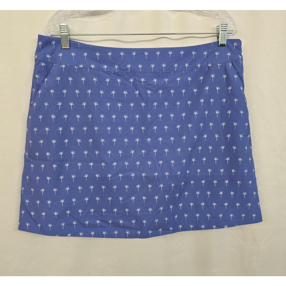 Vineyard Vines Performance Skort Women's L ** Purple White Palm Golf Tennis